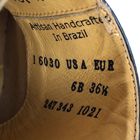 Lucchese Black Leather Mules with Embroidered Design - Picture 10 of 11